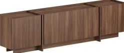 TV-Ständer Lowen - 100% MELAMINE - Milano-Walnuss - 46 x 35 x 180 cm