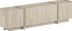 TV-Ständer Lowen - 100% MELAMINE - Travertin - 46 x 35 x 180 cm