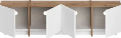 TV-Ständer Lowen - 100% MELAMINE - Weiß - 46 x 35 x 180 cm