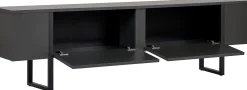 TV-Ständer Onera - 100% MELAMINE - Anthrazit - 50 x 30 x 180 cm