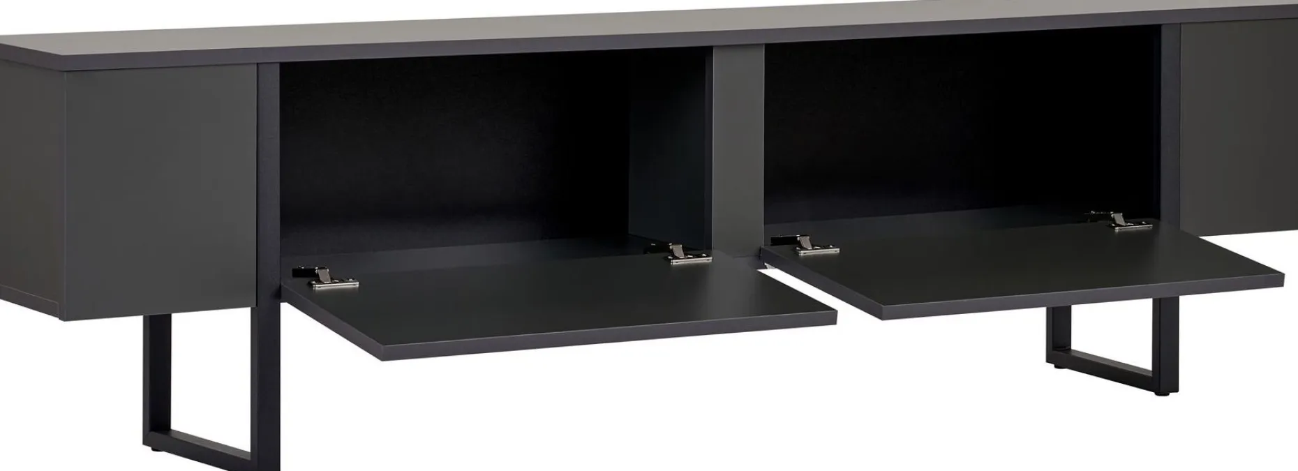 TV-Ständer Onera - 100% MELAMINE - Anthrazit - 50 x 30 x 180 cm