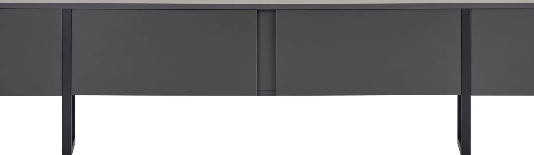 TV-Ständer Onera - 100% MELAMINE - Anthrazit - 50 x 30 x 180 cm