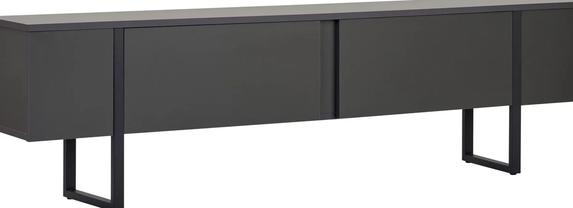 TV-Ständer Onera - 100% MELAMINE - Anthrazit - 50 x 30 x 180 cm