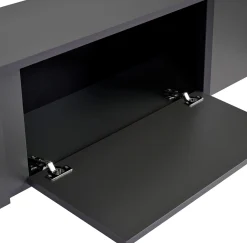 TV-Ständer Onera - 100% MELAMINE - Anthrazit - 50 x 30 x 180 cm