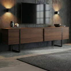 TV-Ständer Onera - 100% MELAMINE - Walnuss - 50 x 30 x 180 cm