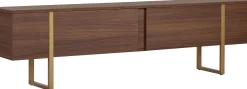 TV-Ständer Onera - 100% MELAMINE - Walnuss - 50 x 30 x 180 cm