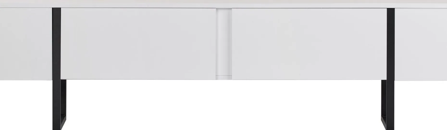 TV-Ständer Onera - 100% MELAMINE - Weiß - 45 x 30 x 180 cm