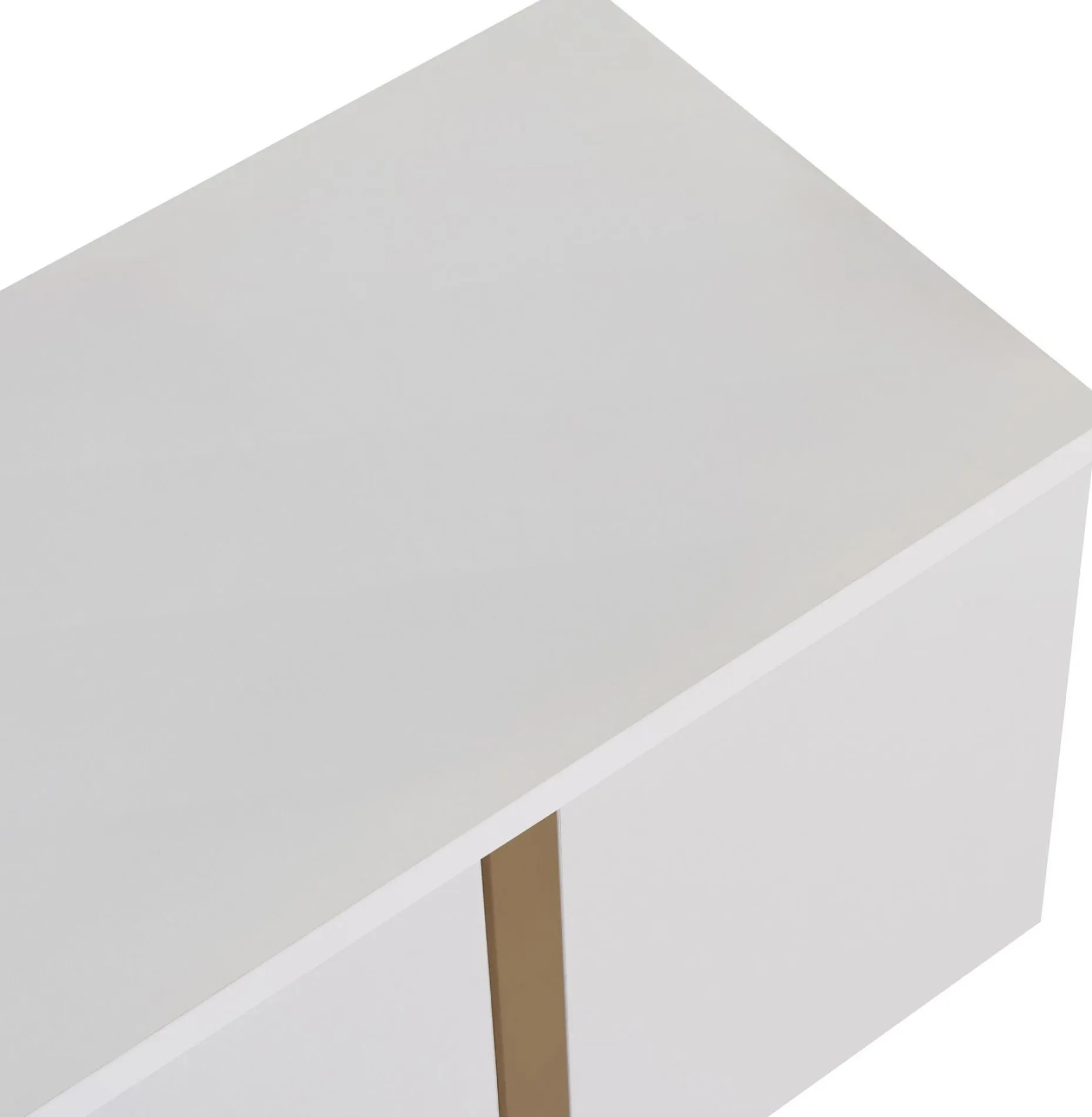TV-Ständer Onera - 100% MELAMINE - Weiß - 50 x 30 x 180 cm