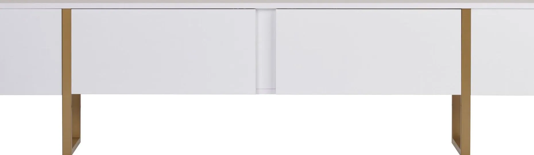 TV-Ständer Onera - 100% MELAMINE - Weiß - 50 x 30 x 180 cm