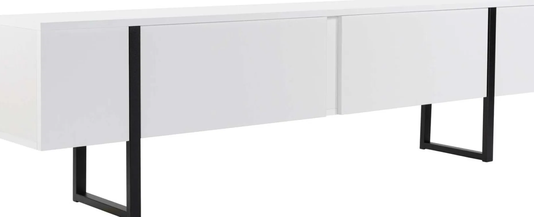 TV-Ständer Serenity - 100% MELAMINE - Weiß - 45 x 30 x 180 cm