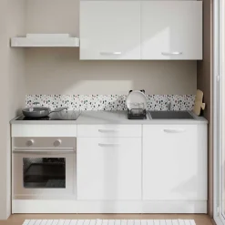 Unterschrank Eko 60 cm für Ofen und Kochfeld - weiß