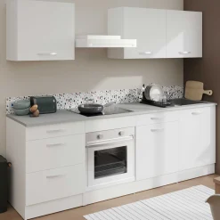 Unterschrank Eko 60 cm für Ofen und Kochfeld - weiß