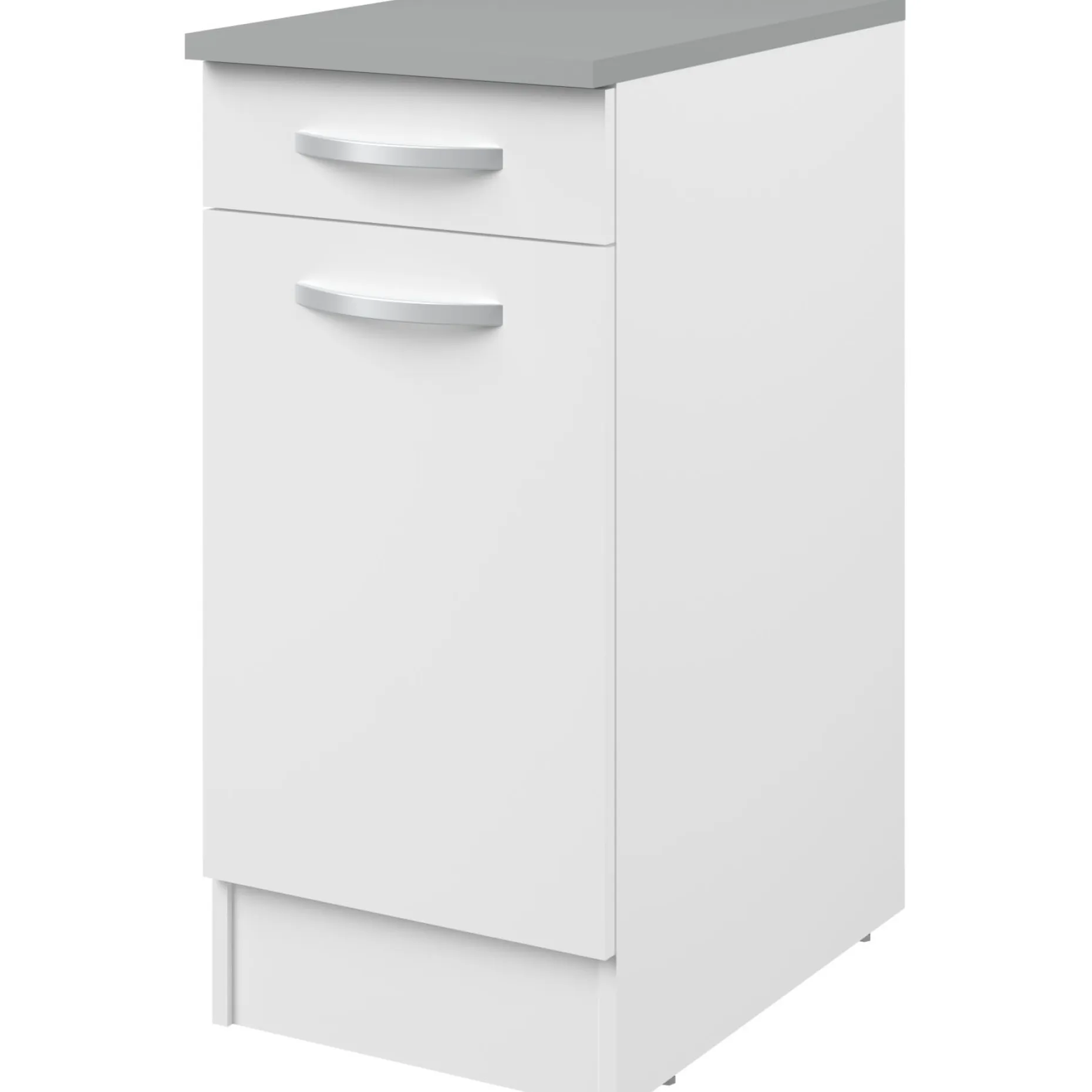 Unterschrank Eko 40x60 cm mit Schublade und Tür - weiß