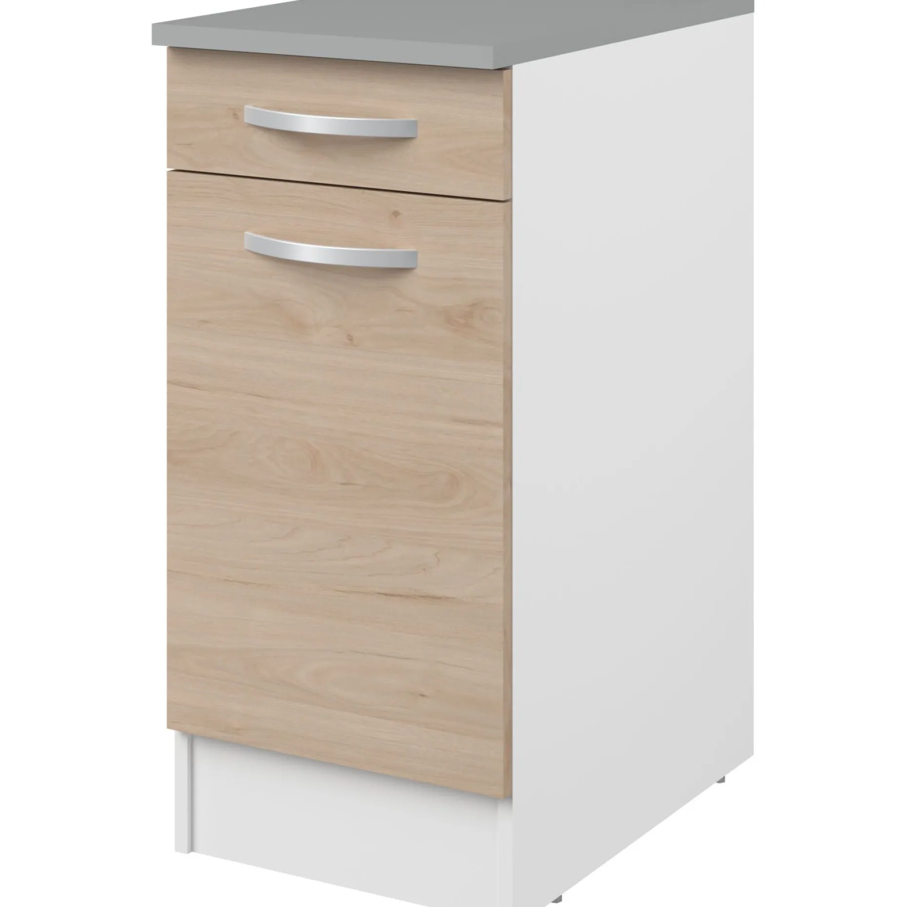 Unterschrank Eko 40x60 cm mit Schublade und Tür - Eiche
