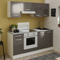 Unterschrank Eko 40x60 cm mit Schublade und Tür - grau