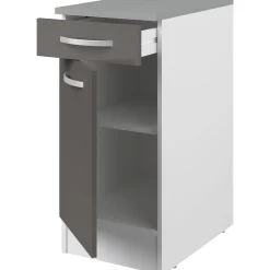 Unterschrank Eko 40x60 cm mit Schublade und Tür - grau