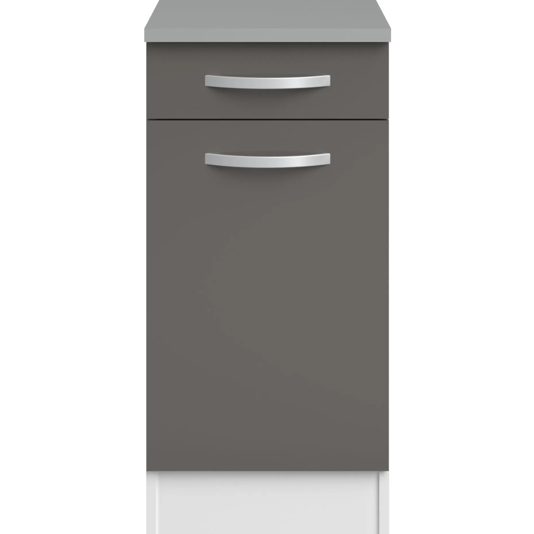 Unterschrank Eko 40x60 cm mit Schublade und Tür - grau
