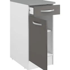 Unterschrank Eko 40x60 cm mit Schublade und Tür - grau