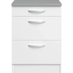 Unterschrank Eko 60x60 mit 3 Schubladen - weiß