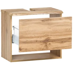 Unterschrank für Waschbecken Karan 61cm 1 Schublade - Eiche