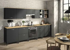 Unterschrank Küche Manchester | 40 x 60 x 86 cm | Helvezia Oak Design