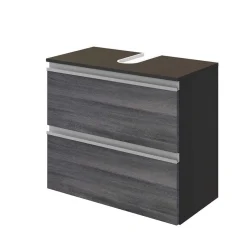 Unterschrank Lotuk 60cm 1 Tür und 1 Schublade - Eiche grau