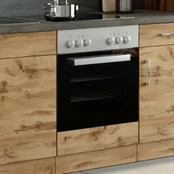 Held Unterschrank Sorrella 60cm für Backofen und Kochfeld - Eiche/Beton