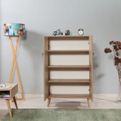 Vella Mehrzweckschrank | 100% Melamin | Eiche Sonoma