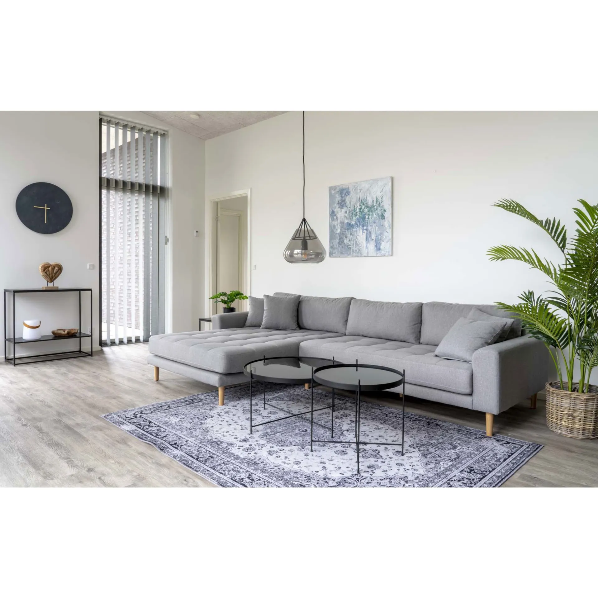House Nordic Venezia er Couchtisch - Stahl und Glas