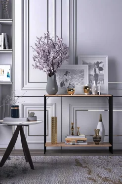 Emob Verona Sideboard | MELAMIN - METALL | Schwarz Atlantic Pine