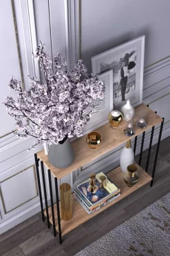 Emob Verona Sideboard | MELAMIN - METALL | Schwarz Atlantic Pine