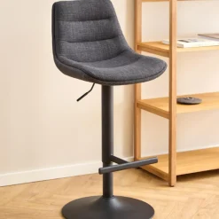 Emob Verstellbarer Barhocker Adèle - 65-86cm - dunkel