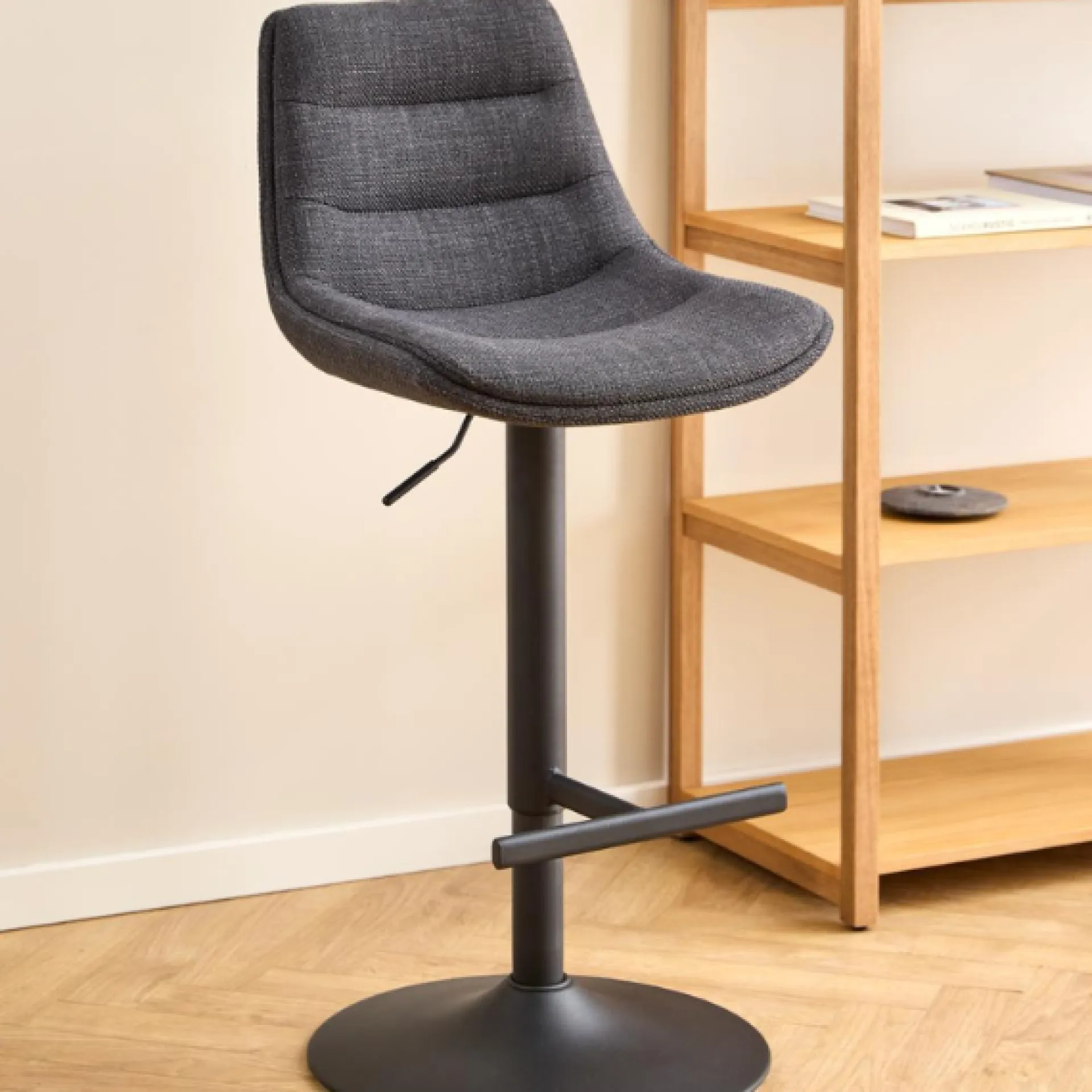 Emob Verstellbarer Barhocker Adèle - 65-86cm - dunkel