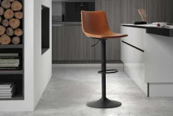 Rousseau Verstellbarer Barhocker Fontana - cognac