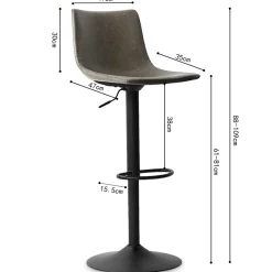 Rousseau Verstellbarer Barhocker Fontana -