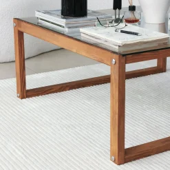 Emob Via Couchtisch | GEHÄRTETES GLAS | Holz