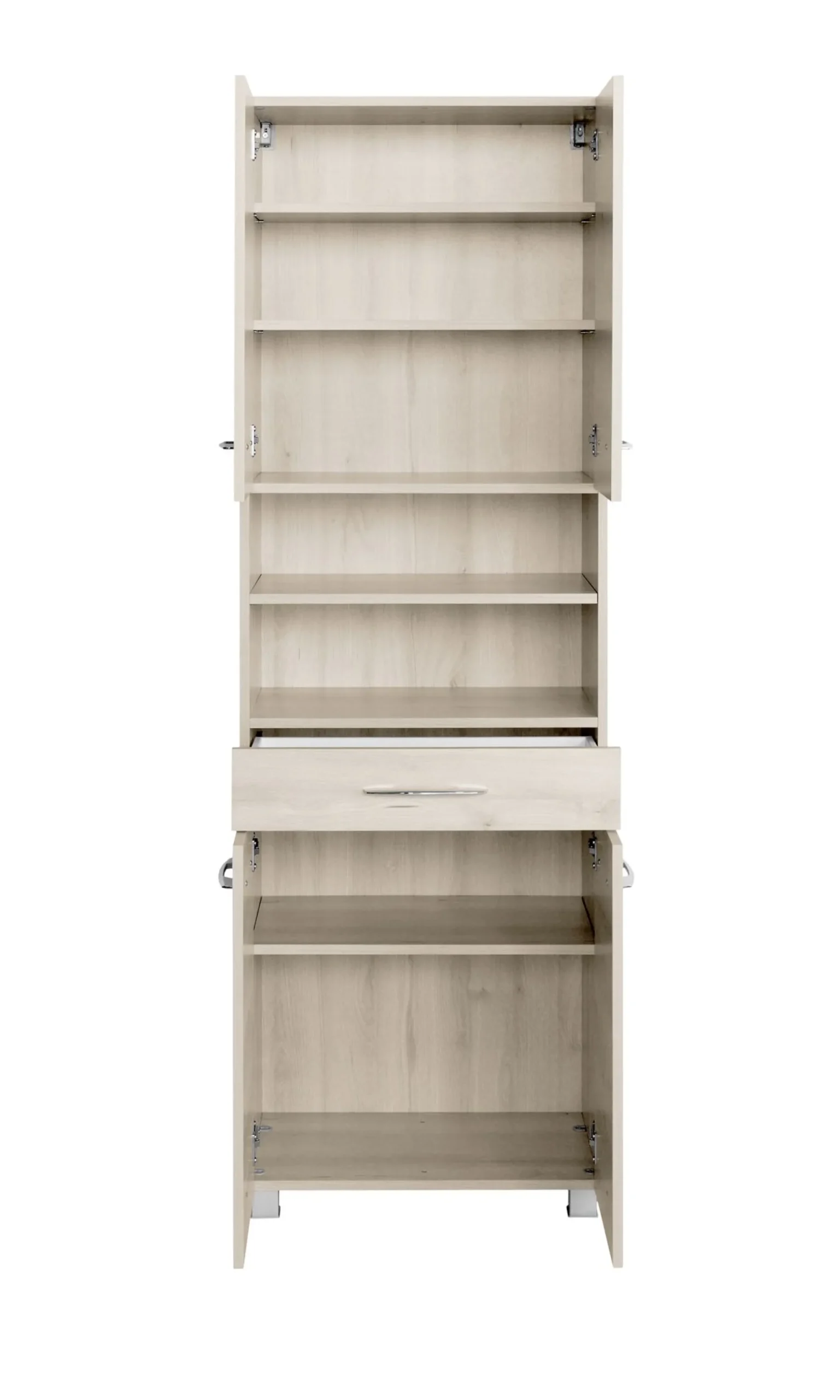 Vielseitiger Stauschrank Portofino | 60 x 35 x 180 cm | Beech Oak Design