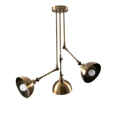 Emob Vintage Metall-Kronleuchter | Tatum | 90x90cm | 98cm Höhe