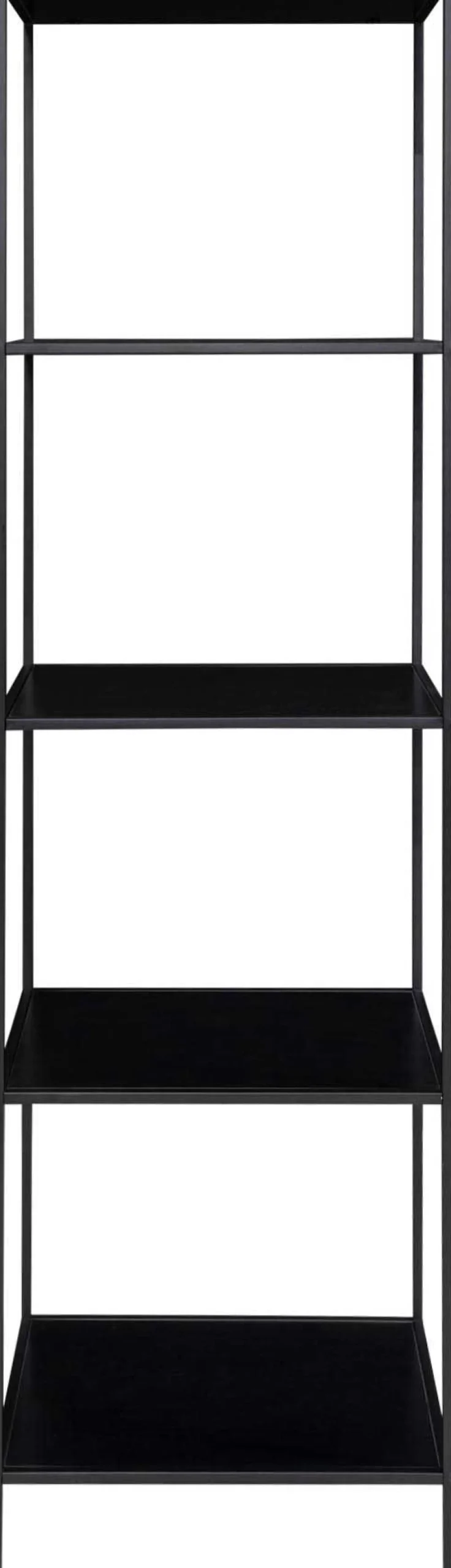 Vita Black Regal - 5 Böden, 51x36x170 cm