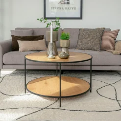 House Nordic Vita Couchtisch Eiche Natur - Ø80x45 cm