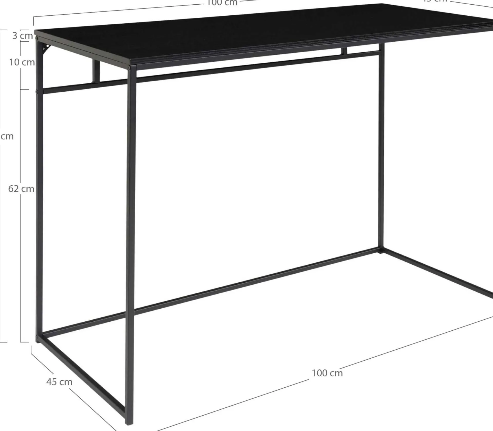 House Nordic Vita Desk - | Modern Desk | 100x45x75 cm