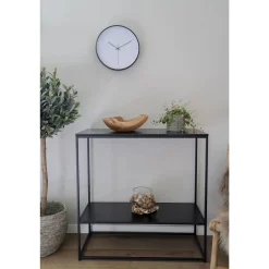 House Nordic Vita Konsolentisch - | 2 Ablagen, Stahlgestell