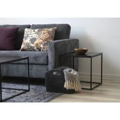 House Nordic Vita er Beistelltisch - 45x45 cm Stahl und Melamin