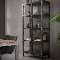 Vitrine Floß Metall