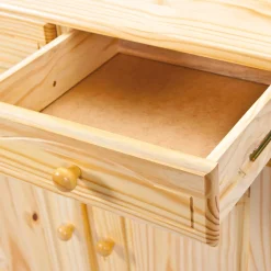 Vitrinenschrank Abaco - massives Kiefernholz