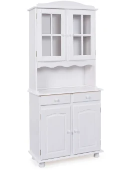 Vitrinenschrank Abaco - weiß