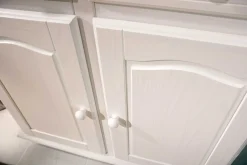 Vitrinenschrank Abaco - weiß
