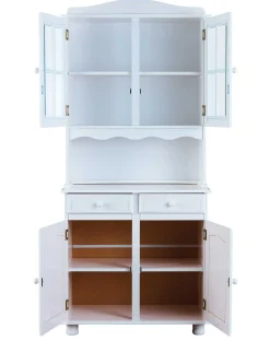 Vitrinenschrank Abaco - weiß