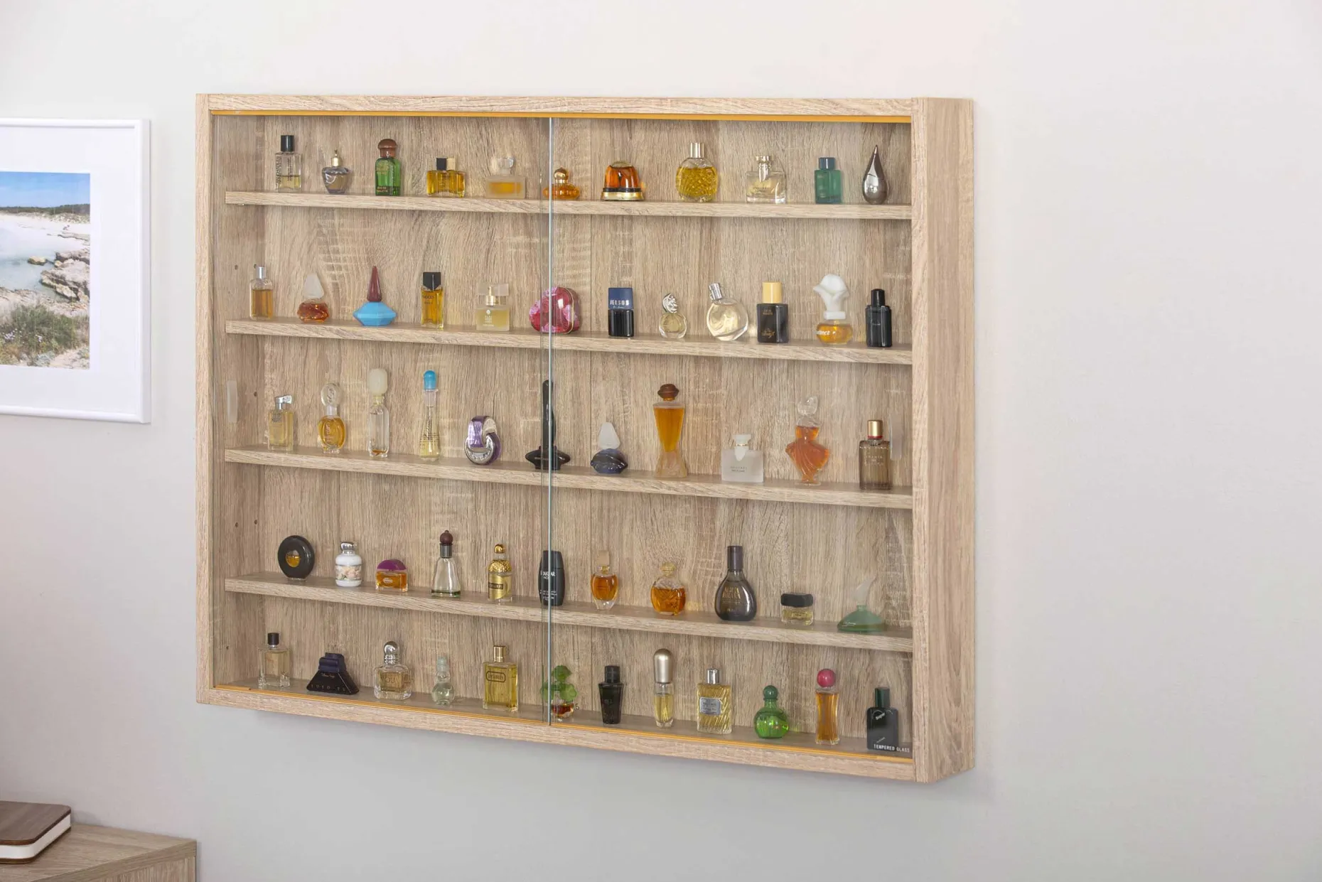 Vitrinenschrank Collecty - Eiche