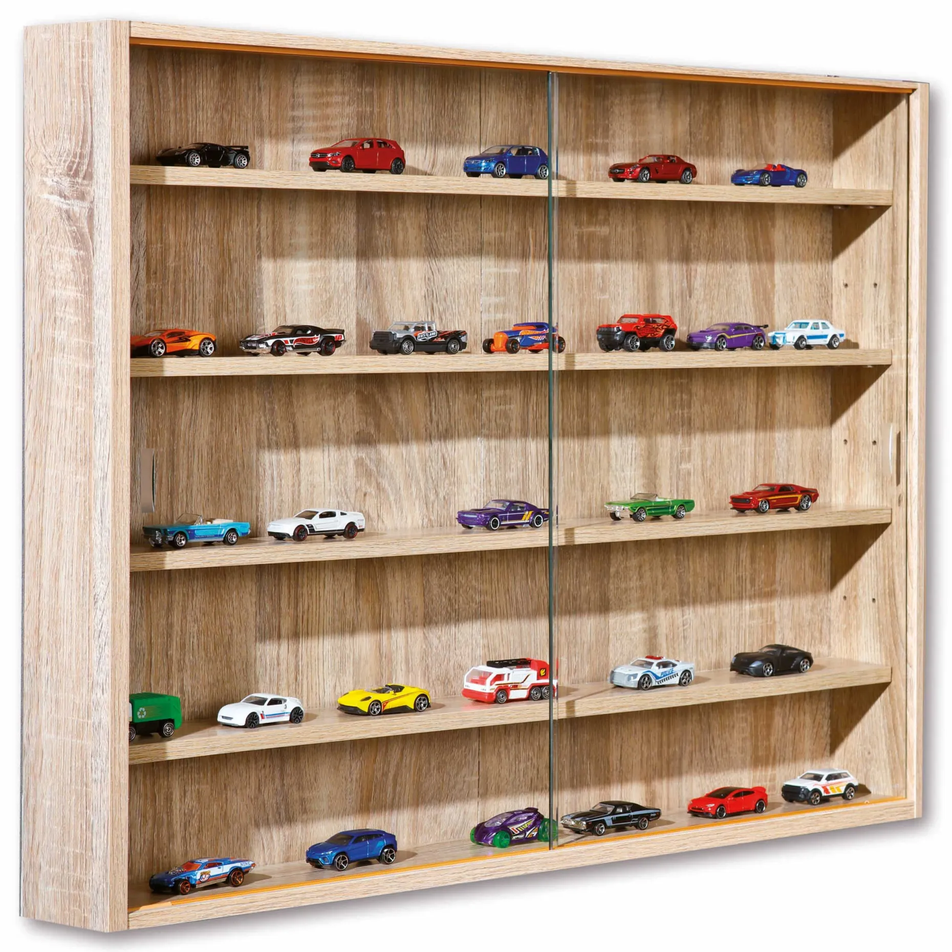 Vitrinenschrank Collecty - Eiche